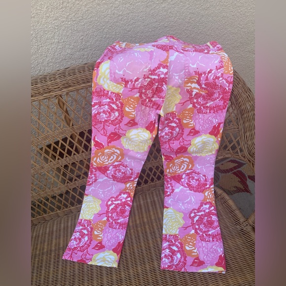 EUC Lilly Pulitzer Serene Jean Fair Pink Winners Circle-tropical floral print - Picture 5 of 6